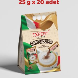 Cappuccino Çikolata Tozlu 20 x 25 g Hazır Cappuccino Kahve
